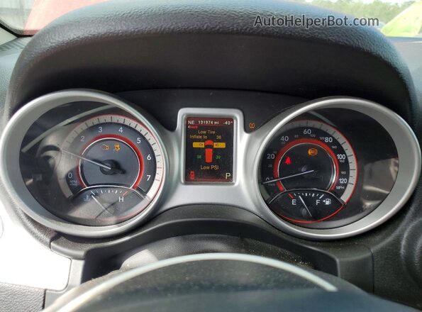 3C4PDCEG6KT693818 2019 DODGE JOURNEY Red Widok zestawu wskaźników