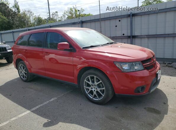 3C4PDCEG6KT693818 2019 DODGE JOURNEY Red Przód prawy