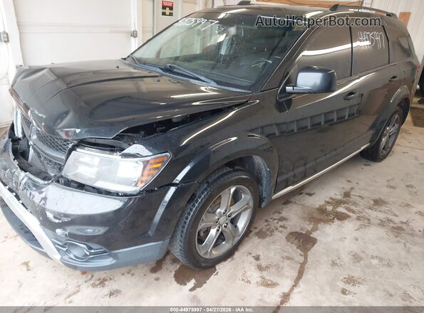 3C4PDCGG3HT619536 2017 DODGE JOURNEY Black Առջևի ձախ երեք քառորդ տեսարան