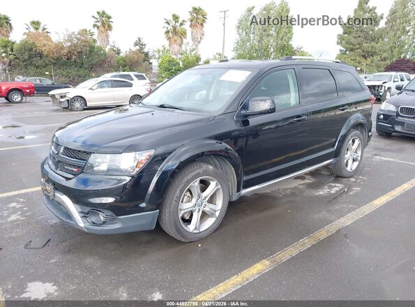 3C4PDCGG7HT625789 2017 DODGE JOURNEY Black Առջևի ձախ երեք քառորդ տեսարան