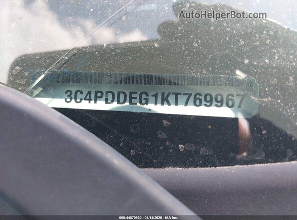 3C4PDDEG1KT769967 2019 DODGE JOURNEY Silver Vista del compartimento del motor