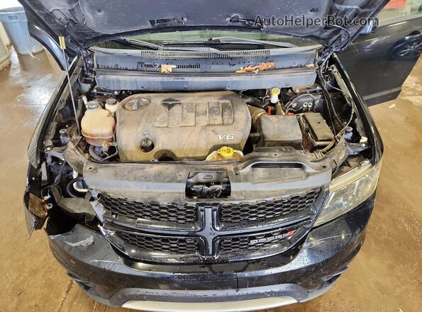 3C4PDDEG6KT694845 2019 DODGE JOURNEY Black Vista del compartimento del motor