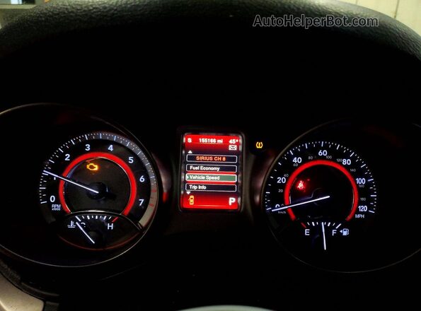 3C4PDDGG2JT278237 2018 DODGE JOURNEY White Вид щитка приладів