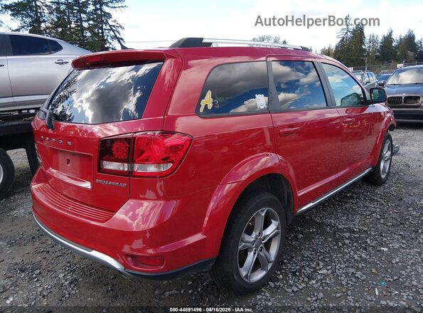 3C4PDDGG3HT554368 2017 DODGE JOURNEY Red Tył prawy