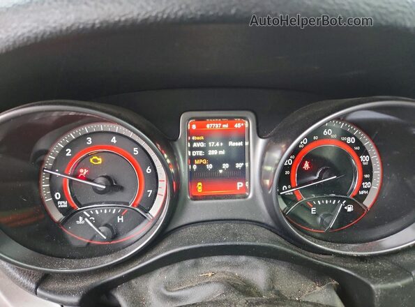 3C4PDDGG6KT732572 2019 DODGE JOURNEY Blue Widok zestawu wskaźników
