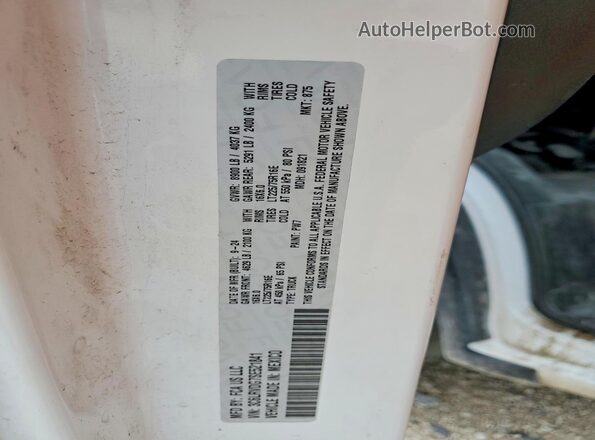 3C6LRVDG7SE521841 2025 RAM PROMASTER White Vista de la etiqueta del VIN