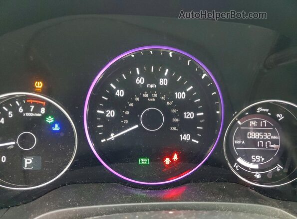 3CZRU5H16MM717196 2021 HONDA HR-V Белый Вид щитка приборов