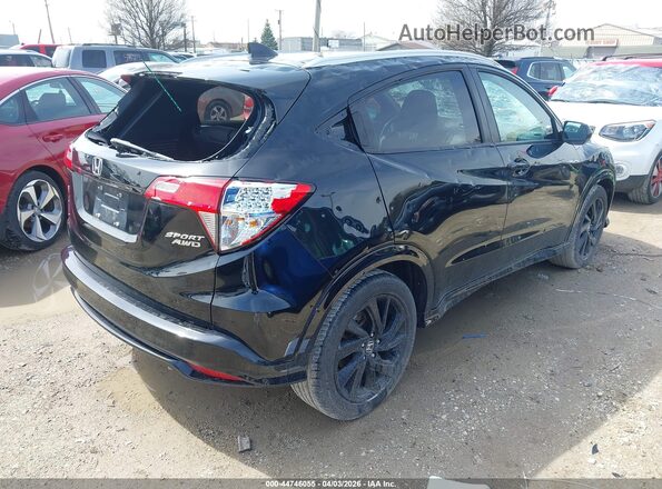 3CZRU6H14NM731167 2022 HONDA HR-V Black Tył prawy