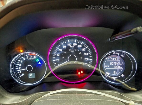 3CZRU6H56HM101321 2017 HONDA HR-V Белый Вид щитка приборов