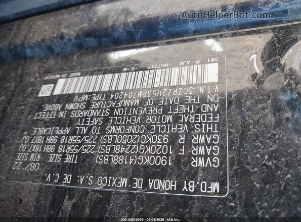 3CZRZ2H53PM704204 2023 HONDA HR-V Черный Вид подкапотного пространства
