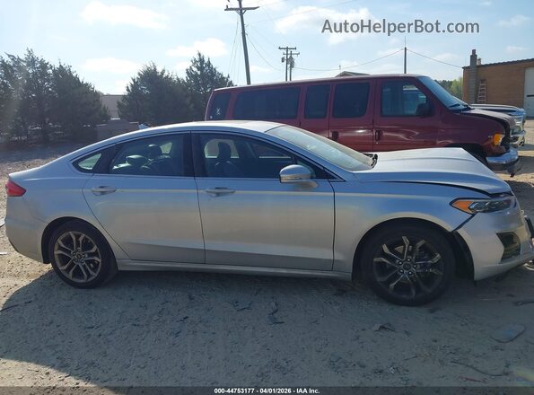 3FA6P0CD2KR180367 2019 FORD FUSION Серебряный Вид задней части салона
