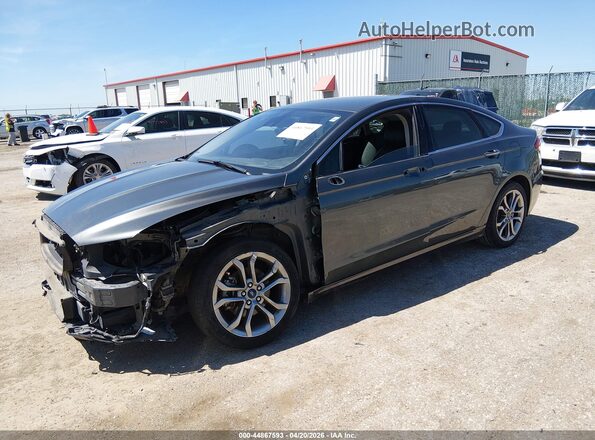 3FA6P0CD3KR144557 2019 FORD FUSION Серый Передняя левая четверть