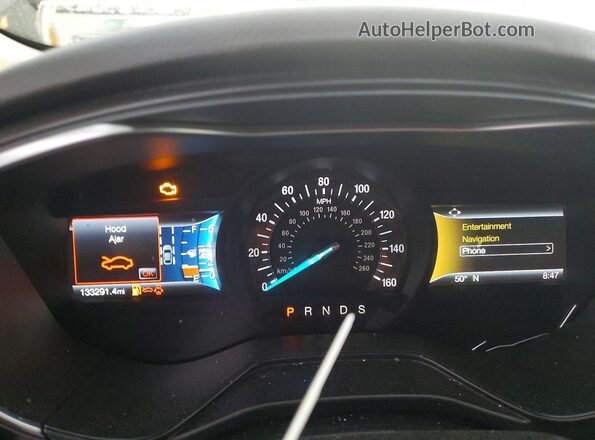 3FA6P0D93LR133084 2020 FORD FUSION Черный Вид щитка приборов