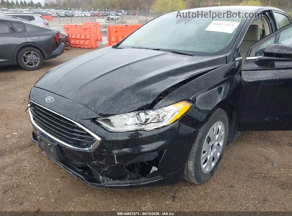 3FA6P0G71LR144787 2020 FORD FUSION Черный Вид спереди