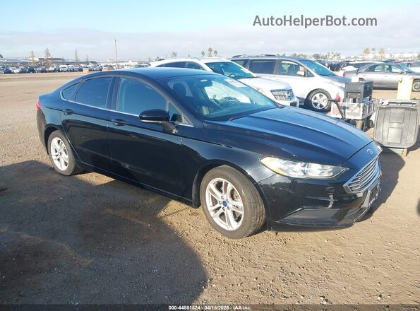 3FA6P0HD4JR233092 2018 FORD FUSION Черный Передняя правая четверть