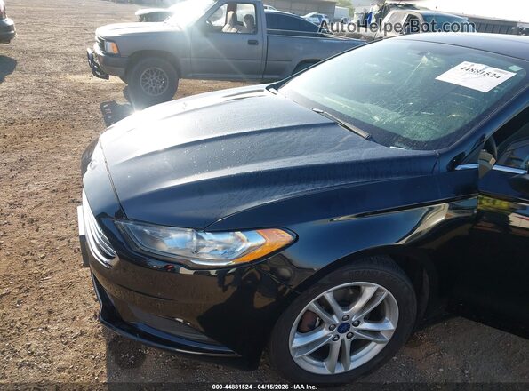 3FA6P0HD4JR233092 2018 FORD FUSION Черный Вид спереди