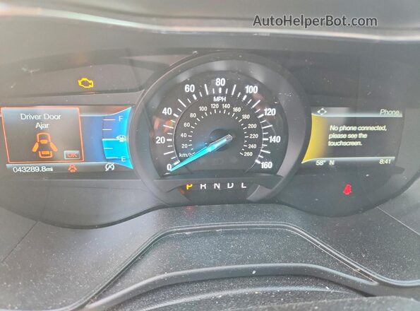 3FA6P0HD4LR245293 2020 FORD FUSION Черный Вид щитка приборов