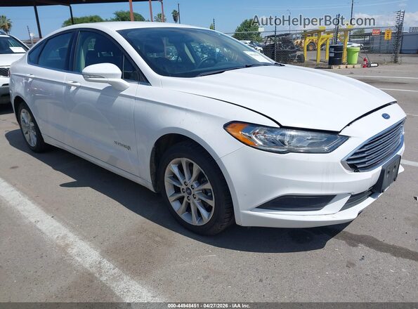3FA6P0LU2HR294880 2017 FORD FUSION HYBRID White Delantero derecho