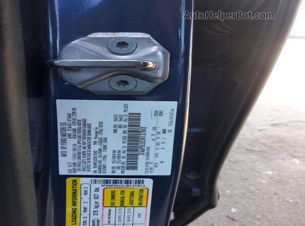 3FA6P0LU2JR137842 2018 FORD FUSION Синий Вид подкапотного пространства