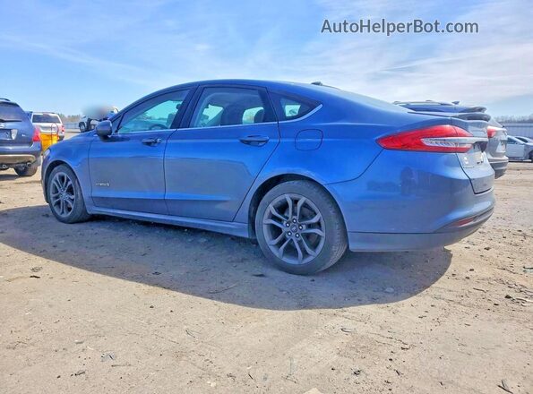 3FA6P0LU2JR137842 2018 FORD FUSION Синий Задняя левая четверть
