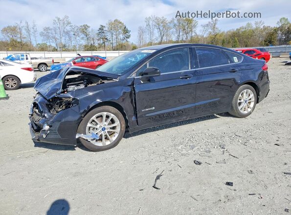 3FA6P0LU2KR204151 2019 FORD FUSION Черный Передняя левая четверть