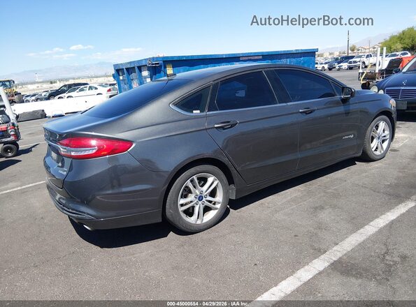 3FA6P0LU3JR139969 2018 FORD FUSION HYBRID Gray Tył prawy