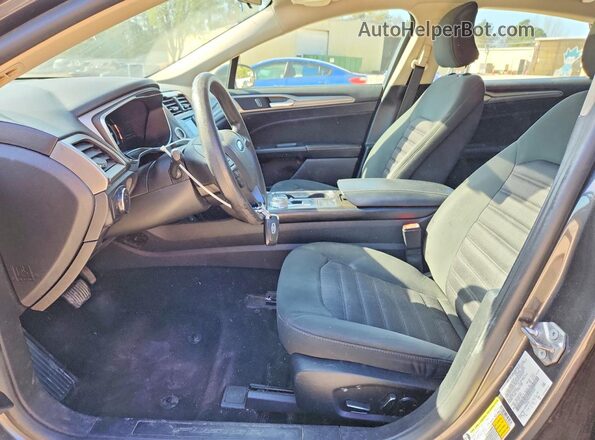 3FA6P0LU7JR102357 2018 FORD FUSION Серый Вид салона спереди