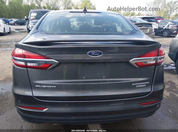 3FA6P0RU2LR139844 2020 FORD FUSION HYBRID Gray 