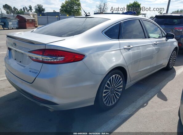 3FA6P0RU6JR192348 2018 FORD FUSION HYBRID Серебряный Задняя правая четверть