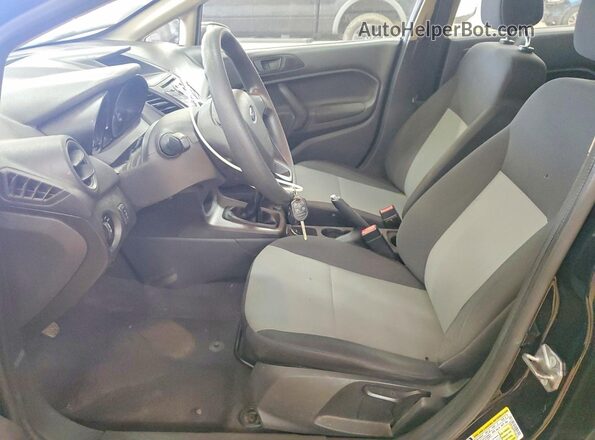 3FADP4AJ8KM154232 2019 FORD FIESTA Черный Вид салона спереди