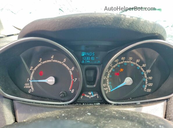 3FADP4BJ1KM124522 2019 FORD FIESTA White Вид щитка приладів