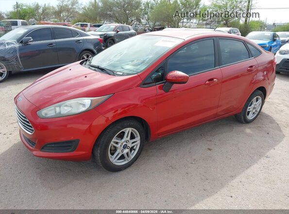 3FADP4BJ3KM166142 2019 FORD FIESTA Red Передня ліва чверть