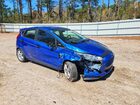 2018 Ford Fiesta Se Синий vin: 3FADP4EJXJM104490