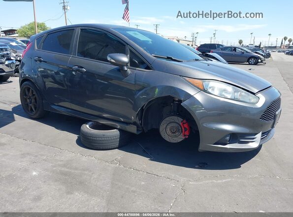 3FADP4GX7JM121846 2018 FORD FIESTA Серый Передняя правая четверть