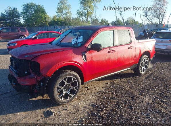 3FTTW8SAXSRA97078 2025 FORD MAVERICK Burgundy Vista tres cuartos delantera izquierda