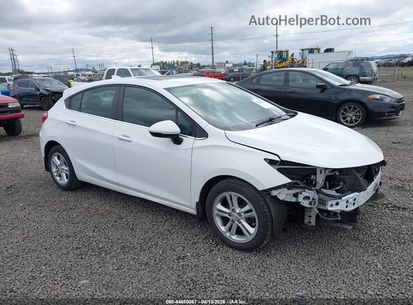 3G1BE6SM6JS594741 2018 CHEVROLET CRUZE Белый Передняя правая четверть