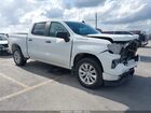 2024 Chevrolet Silverado 1500 2wd  Short Bed Custom White vin: 3GCPABEK0RG273725