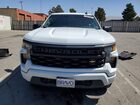 2022 Chevrolet Silverado K1500 Custom White vin: 3GCPDBEK0NG595220