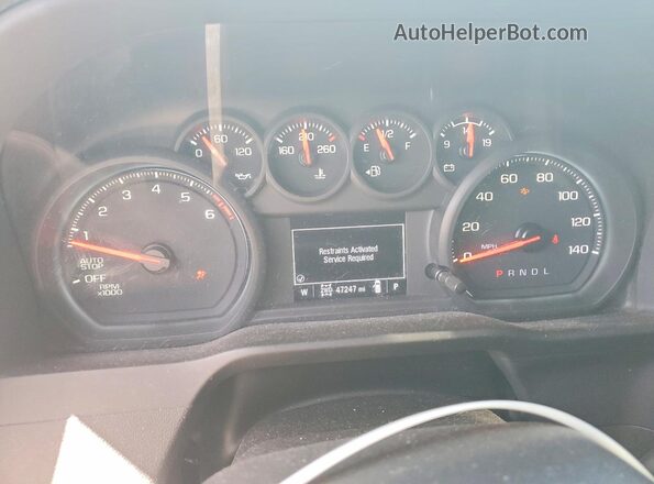 3GCPDBEK0NG595220 2022 CHEVROLET SILVERADO White Vista del cuadro de instrumentos