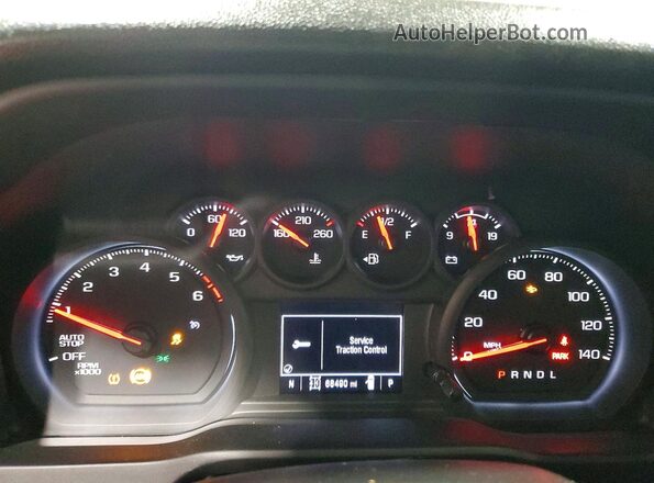 3GCPDBEKXNG518645 2022 CHEVROLET SILVERADO Серебряный Вид щитка приборов