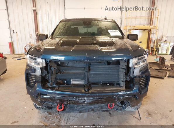 3GCPDFEK0NG645721 2022 CHEVROLET SILVERADO Blue Вид щитка приладів
