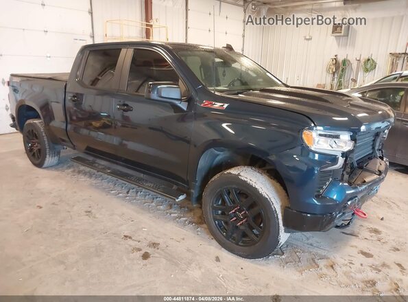 3GCPDFEK0NG645721 2022 CHEVROLET SILVERADO Blue Передня права чверть