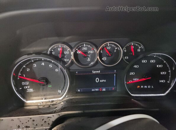 3GCPYFED8KG223570 2019 CHEVROLET SILVERADO Серый Вид щитка приборов