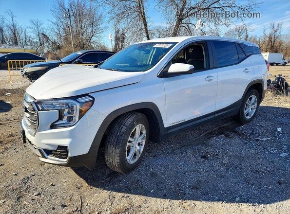 3GKALMEG2PL120652 2023 GMC TERRAIN Белый Передняя левая четверть