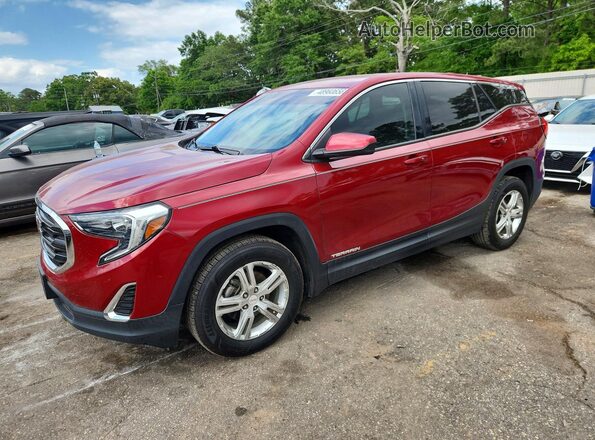 3GKALMEV7JL368725 2018 GMC TERRAIN Бордовый Передняя левая четверть
