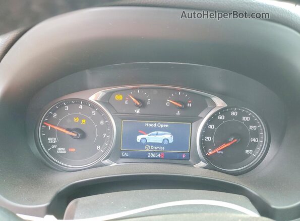 3GKALMEV7LL310813 2020 GMC TERRAIN White Вид щитка приладів