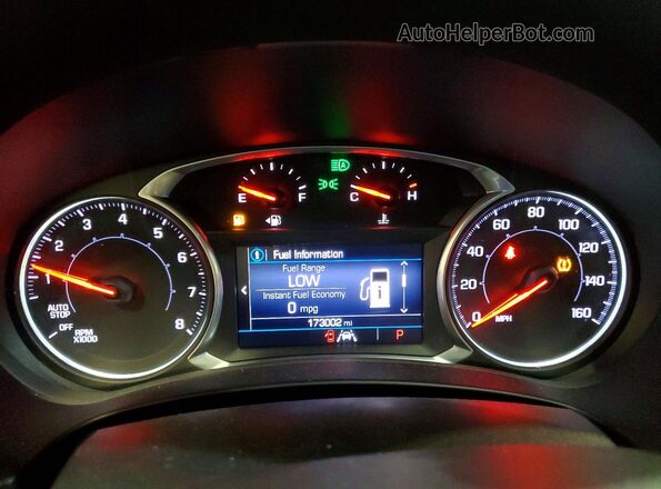 3GKALMEV8LL240268 2020 GMC TERRAIN Blue Instrument cluster view