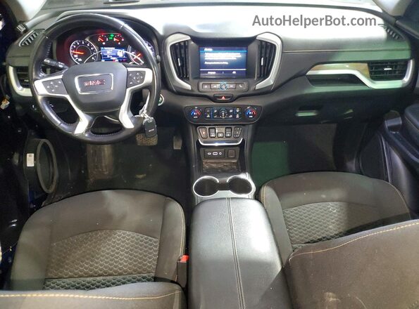 3GKALMEV8LL240268 2020 GMC TERRAIN Blue Dashboard view