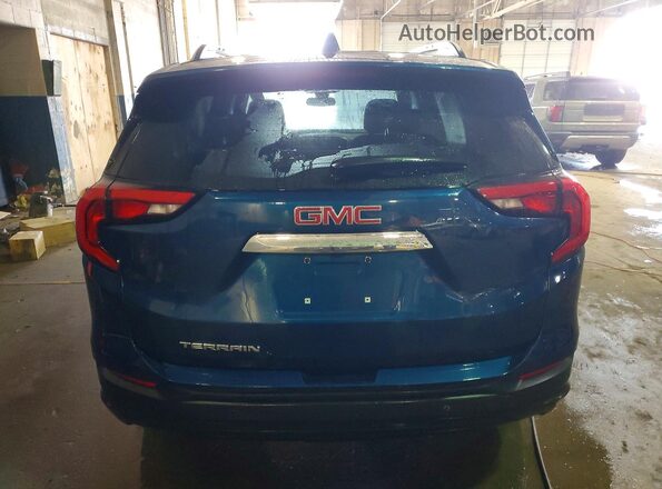 3GKALMEV8LL240268 2020 GMC TERRAIN Blue Rear view