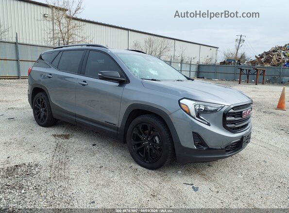 3GKALPEV0ML348600 2021 GMC TERRAIN Gray Przód prawy